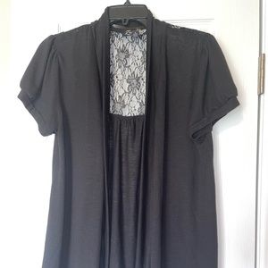 Like new! Lena brand black shrug cardigan size L.